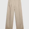 Wide Leg Pants Roasted Cashew