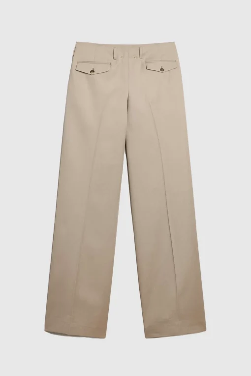 Wide Leg Pants Roasted Cashew